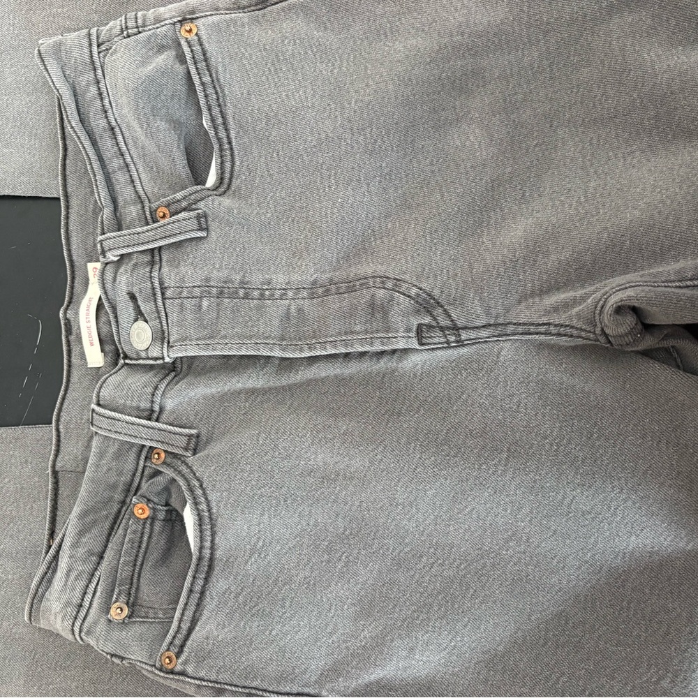Levi's Gray Wedgie Straight Jeans